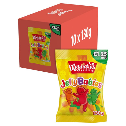 Maynards Bassetts Jelly Babies Sweets Bag £1.25 PMP (5130g × 10 × 1)
