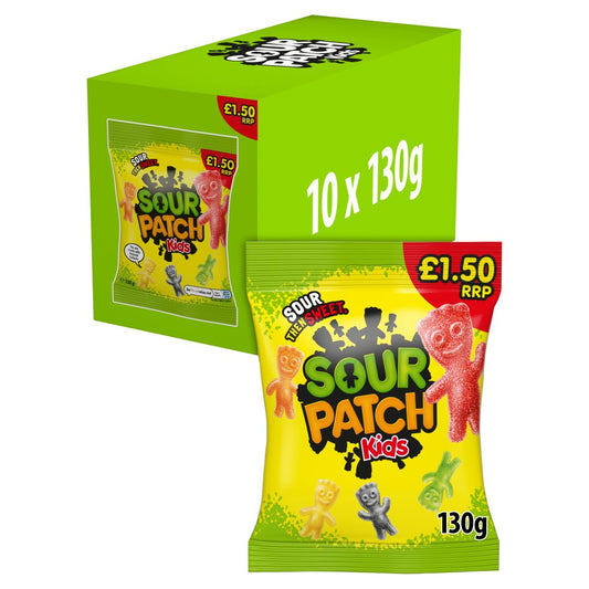 Sour Patch Kids Sweets Bag £1.50 PMP (130g × 10 × 1)