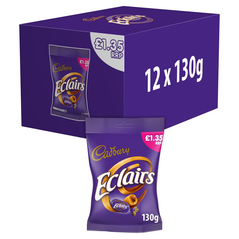 Cadbury Eclairs Chocolate Bag £1.35 PMP (130g × 12 × 1)