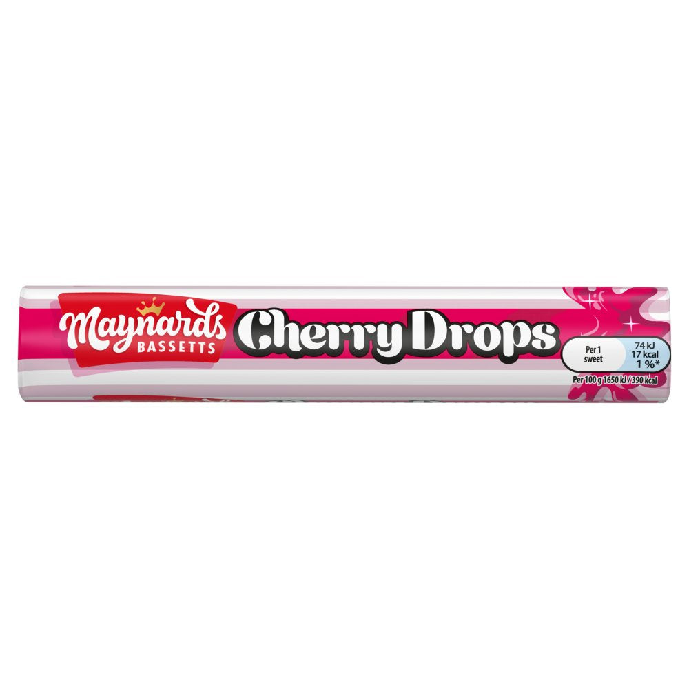 Maynards Bassetts Cherry Drops (Roll × 40 × 6)