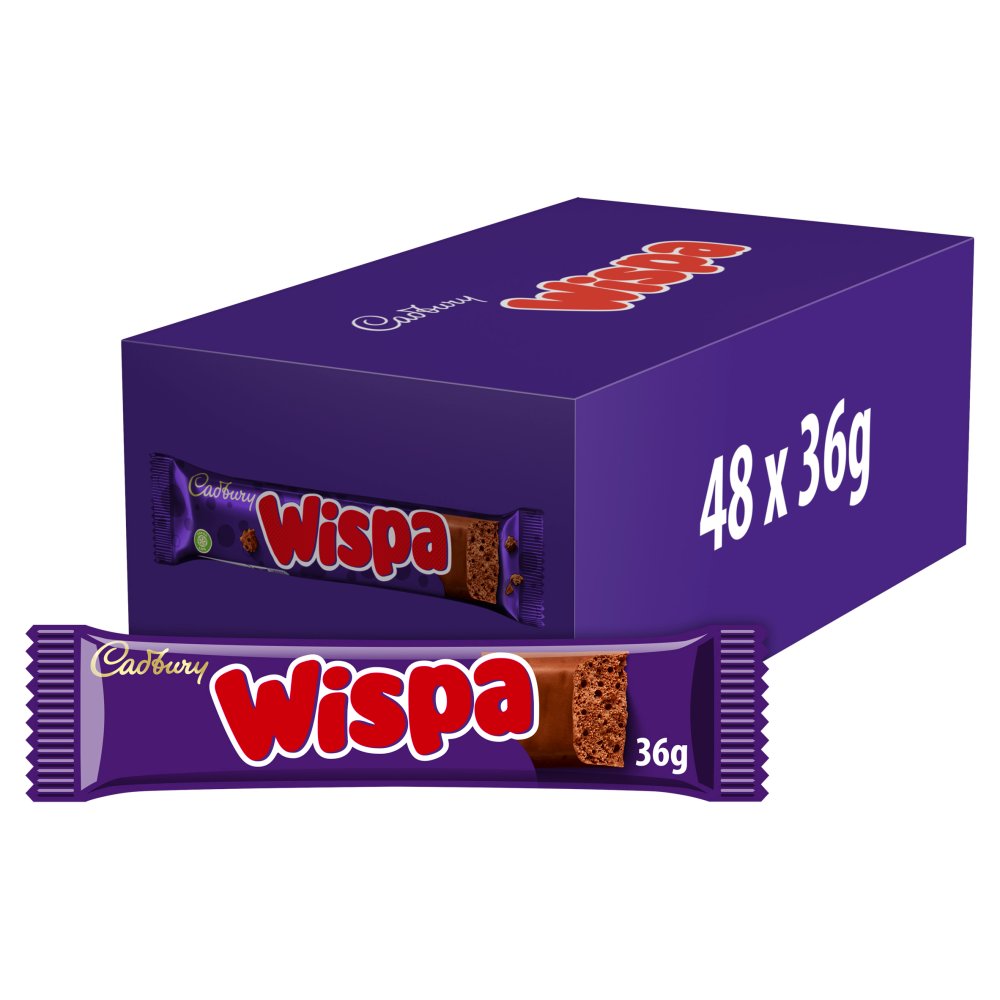 Cadbury Wispa Chocolate Bar, (Std × 48 × 1)