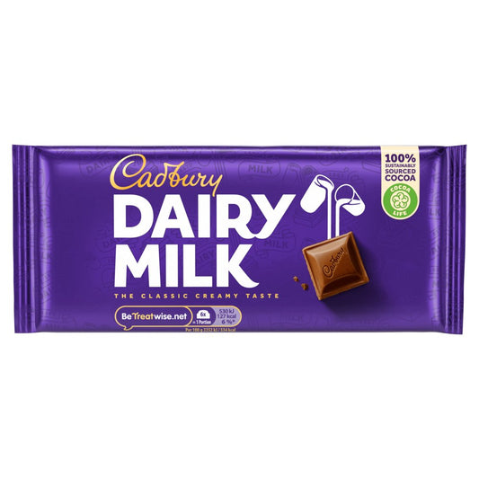 Cadbury Dairy Milk Chocolate Bar (95g × 22 × 1)