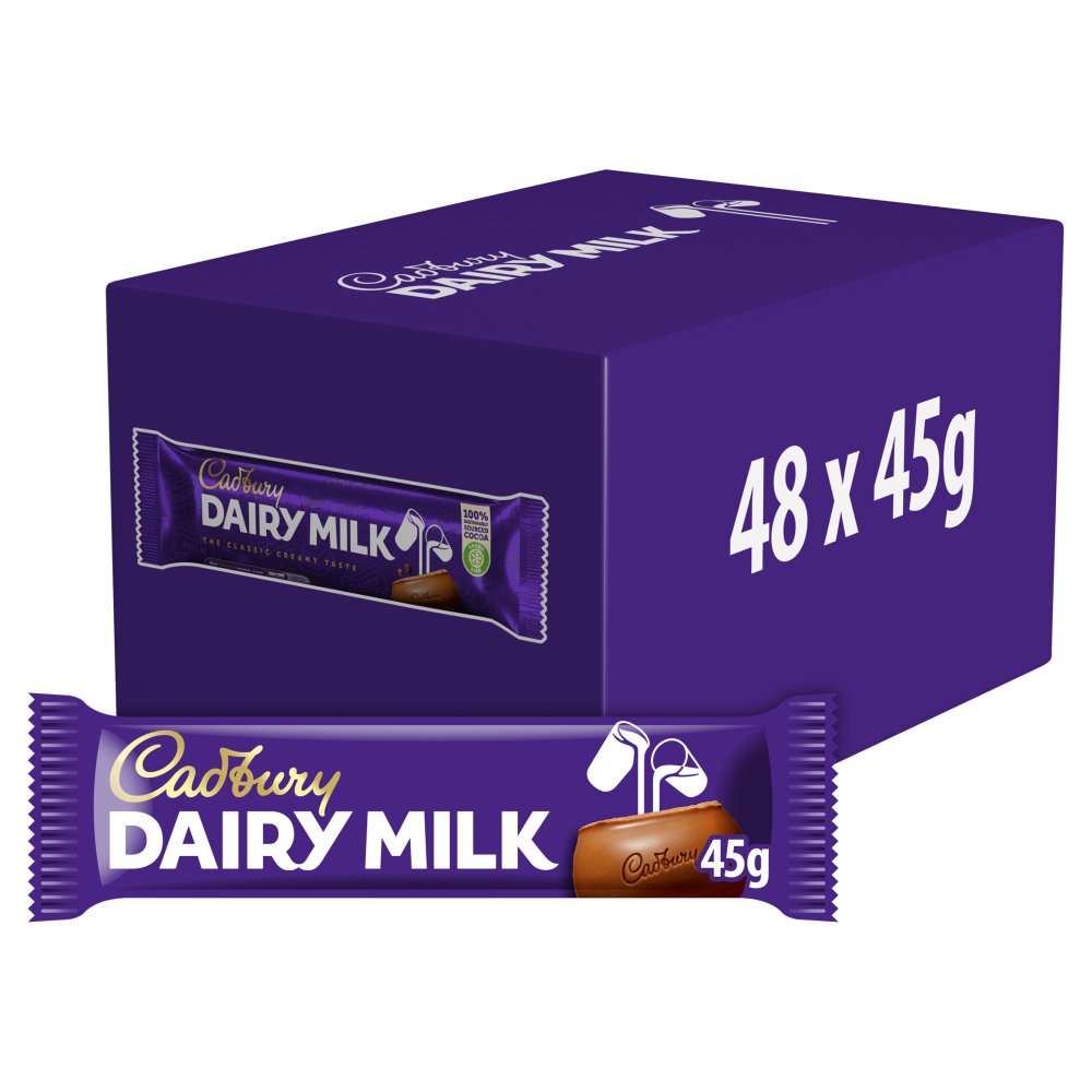 Cadbury Dairy Milk Chocolate Bar (Std × 48 × 1)