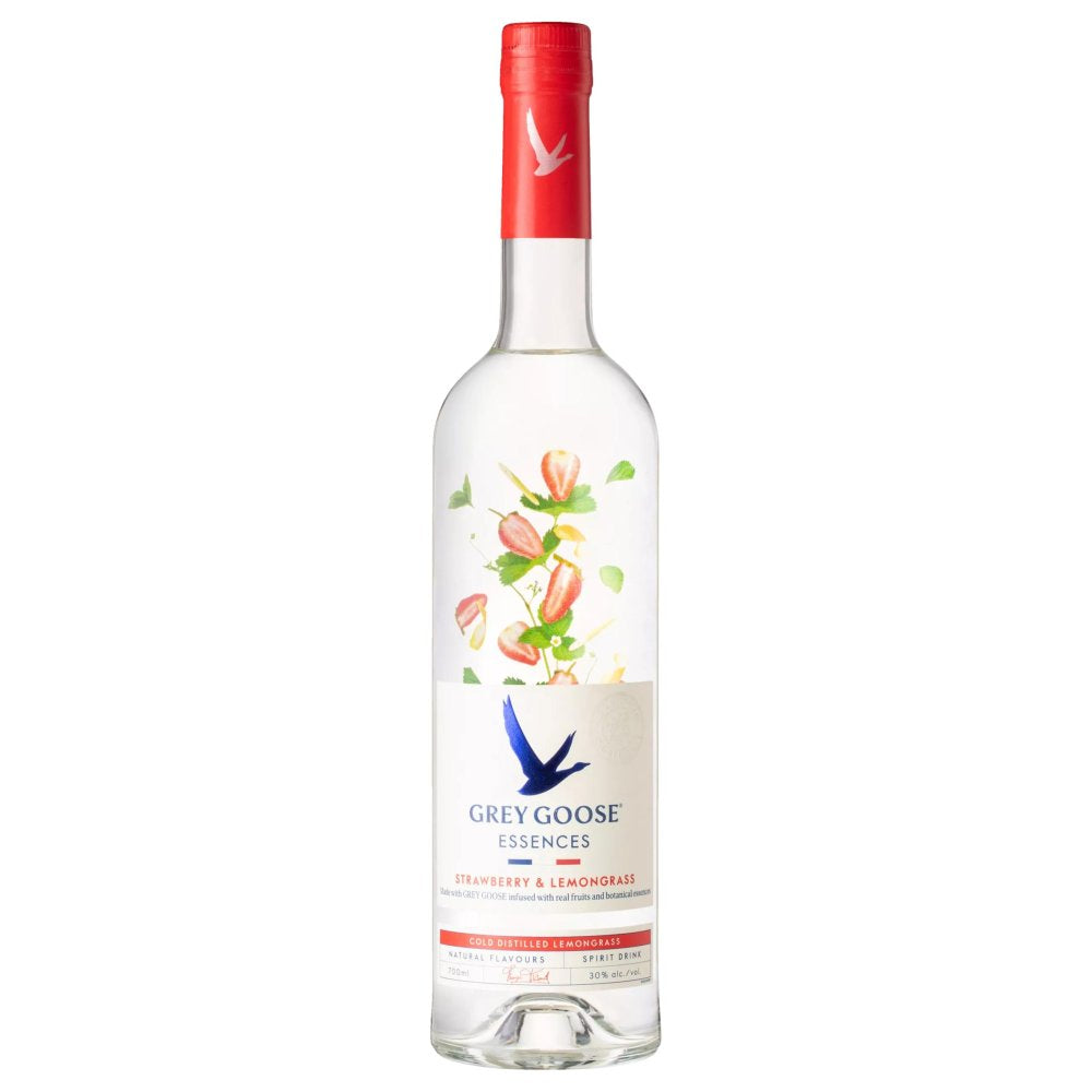 GREY GOOSE Essences Strawberry and Lemongrass Vodka Based Spirit Drink, 70cl (70Cl × 6)