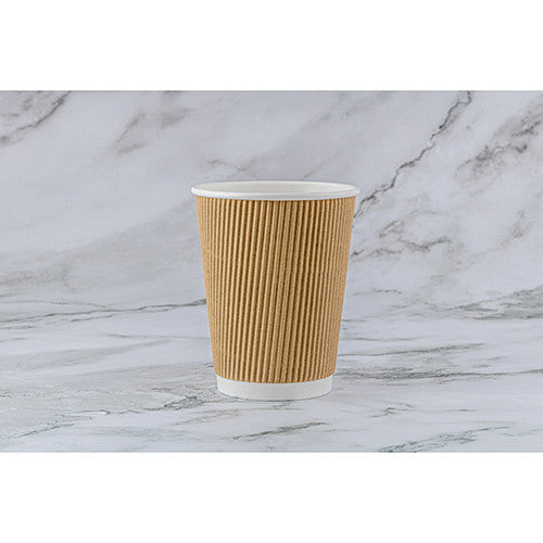 H-P Ripple Cup Kraft 12Oz (25s × 20)