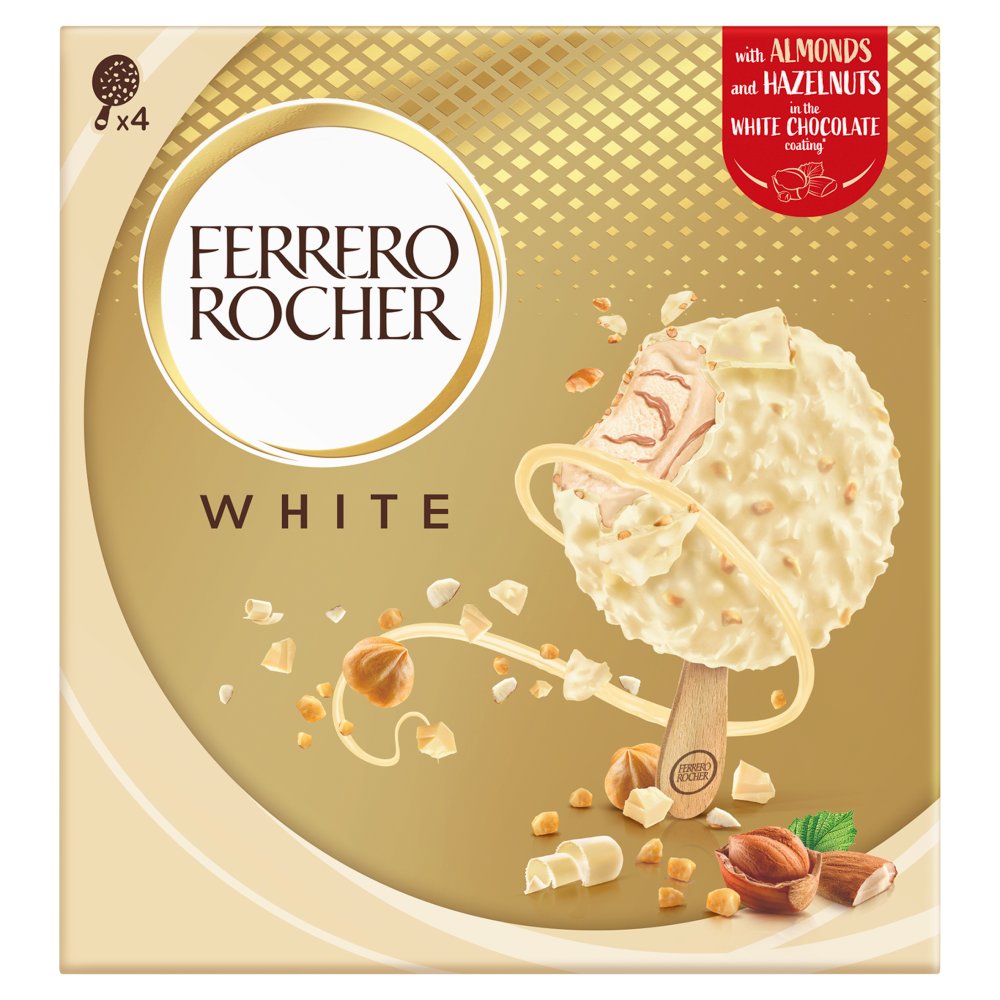 Ferrero Rocher White Ice Cream (4pk × 7)