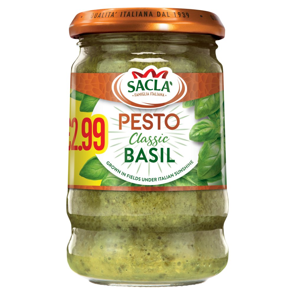 Sacla' Pesto Classic Basil (190g × 6 × 1)