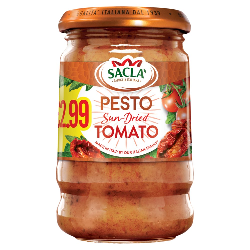 Sacla' Pesto Sun-Dried Tomato (190g × 6 × 1)