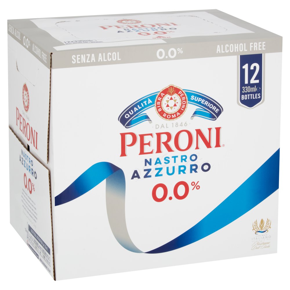 Peroni Nastro Azzurro 0.0% Alcohol Free  (330ml × 12 × 1)