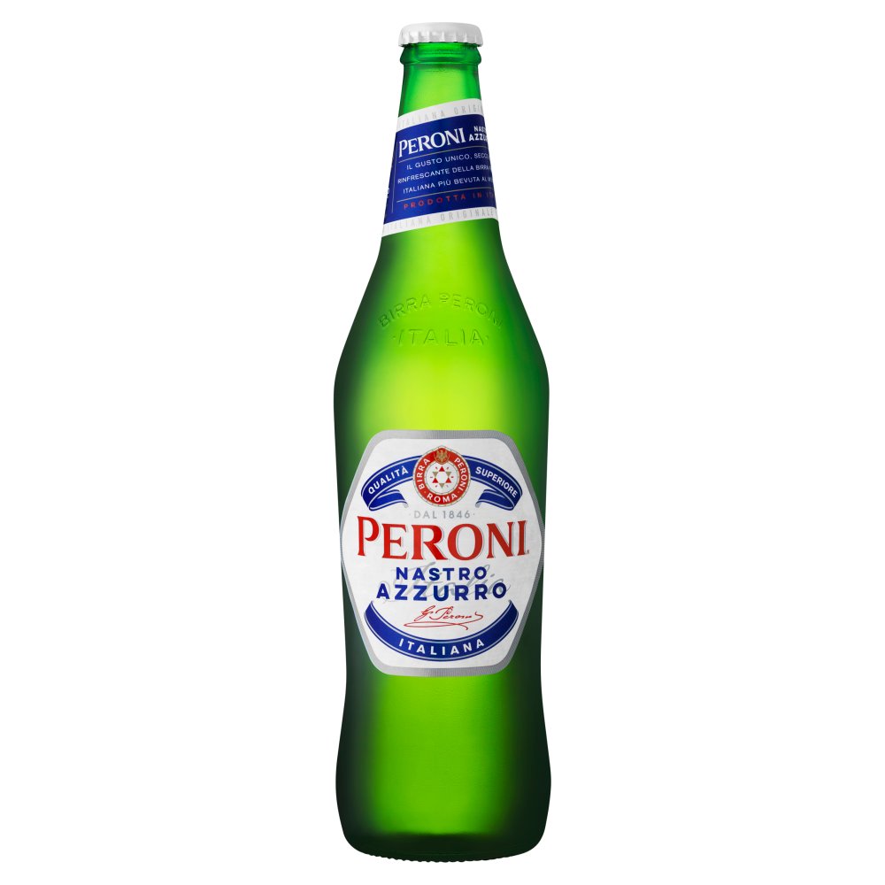 Peroni Nastro Azzurro Lager Beer Bottle 620ml (620ml × 12 × 1)