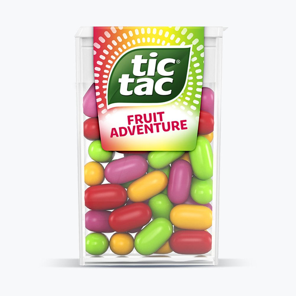 Tic Tac Fruit Adventure Mint Sweets (T24 × 24 × 6)