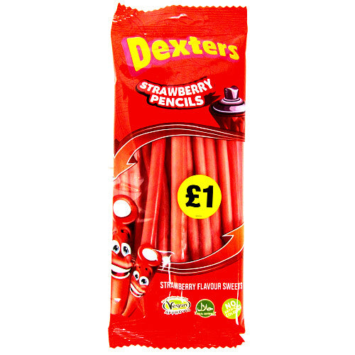 Dexters Strawberry Pencils PM £1 (160g × 12 × 1)