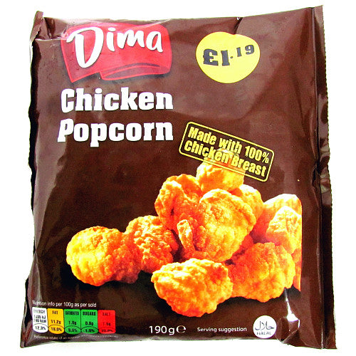 Dima Popcorn Chicken PM £1.19 (190g × 12)