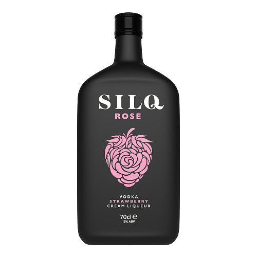 Silq Rose Strawberry Vodka Cream Liqueur 70cl (70Cl × 6)