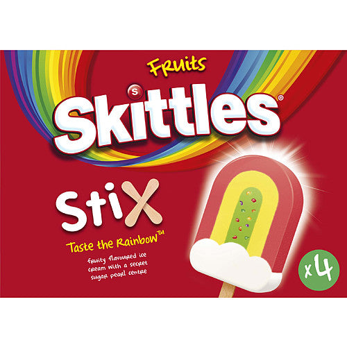 Skittles Stix Fruits (4pk × 10)