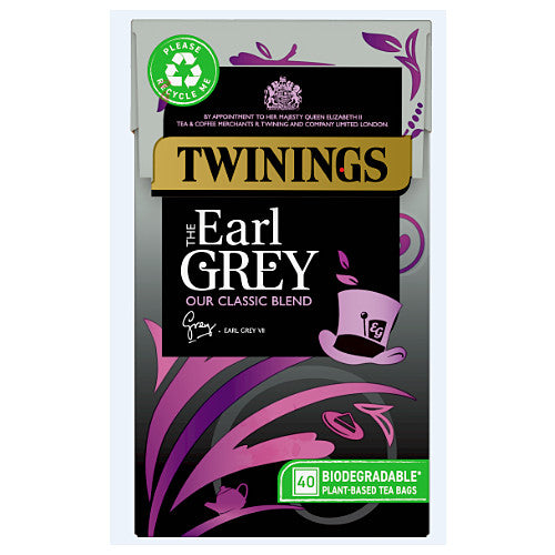 Twinings Earl Grey 40 Tea Bags 100g (40s × 4 × 1)