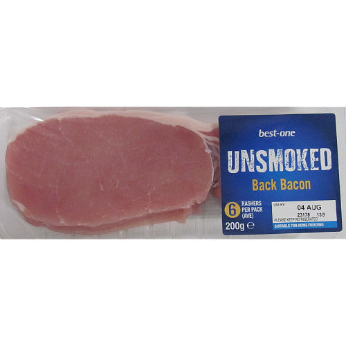 Bestin Unsmoked Back Bacon (200g × 4 × 12)