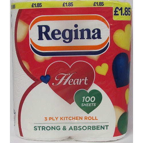 Regina Heart Kitchen Towel £1.85 (2s × 10 × 1)