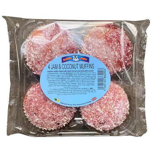 Baker Boys Jam And Coconut Muffins (4pk × 1)