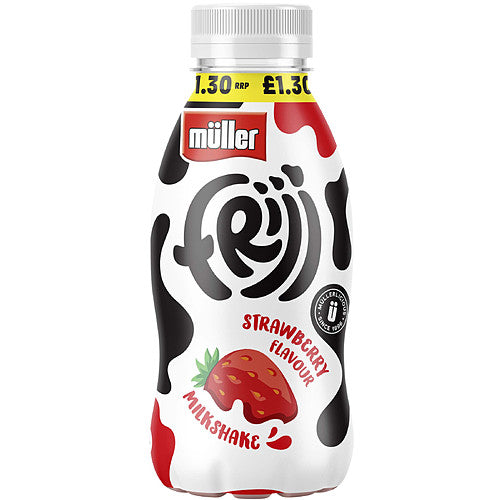 Müller Frijj Strawberry Flavour Milkshake (330ml × 12 × 1)