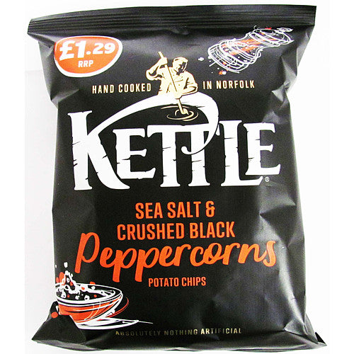 Kettle Chips Sea Salt & Black Pepper £1.29 (80g × 12 × 1)