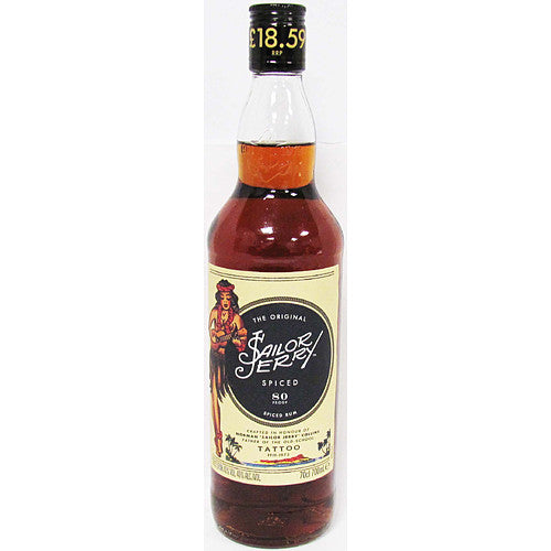 Sailor Jerry Spiced Rum PM £18.59 40% (70Cl × 6)