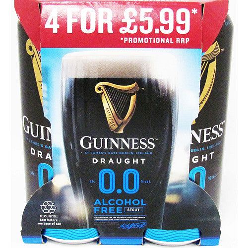 Guinness 0% 4pack PM £5.99 (440ml × 6 × 1)