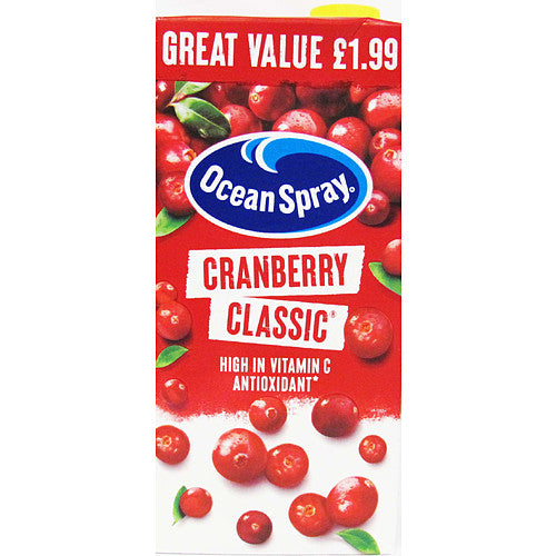 Ocean Spray Cranberry Classic PM £1.99 (1Ltr × 12 × 1)