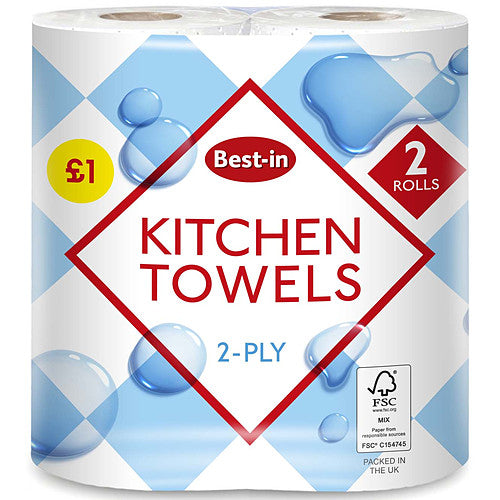 B/In Kitchen Towel PM £1 (2Roll × 12 × 1)