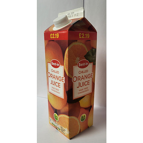 Bestin Orange Juice £2.19 (1Ltr × 12 × 1)