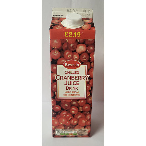 Best In Cranberry Juice £2.19 (1Ltr × 12 × 1)