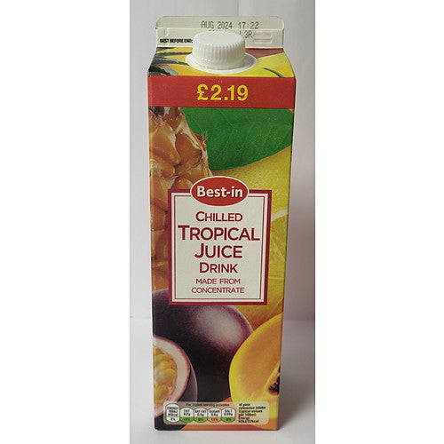 Best In Tropical Juice £2.19 (1Ltr × 12 × 1)