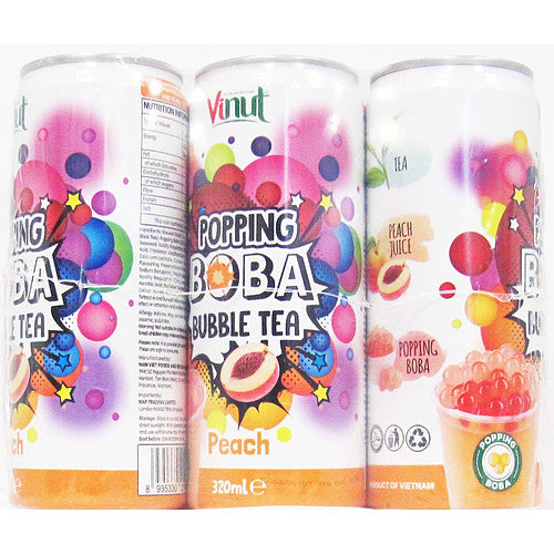 Vnt Bubble Tea Peach (320ml × 6 × 1)