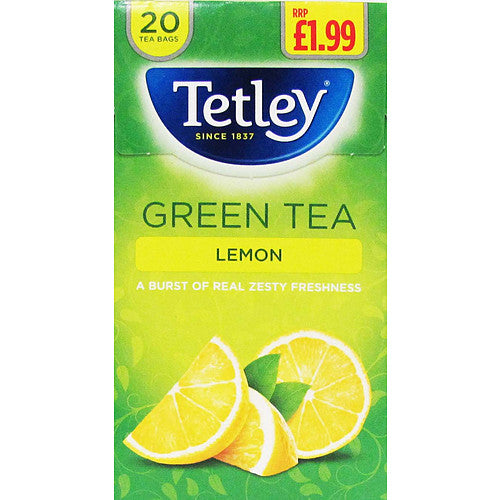 Tetley Green Tea Lemon 40g (20s × 4 × 1)