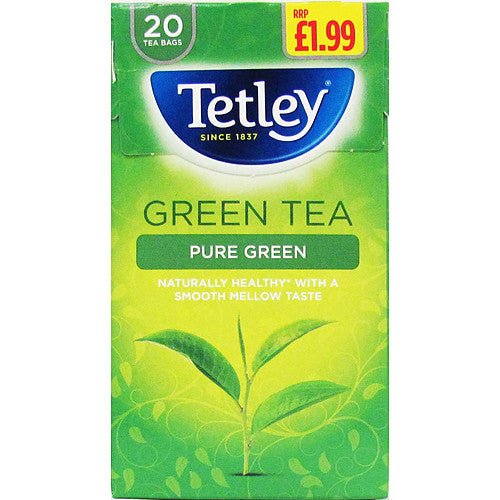 Tetley Pure Green 20 Green Tea 40g (20s × 4 × 1)