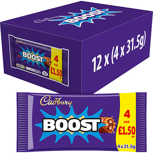 Cadbury Boost Bars (4pk × 12 × 1)