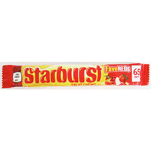 Starburst Fave Reds Chews Roll Pack PM 65p (45g × 24 × 1)