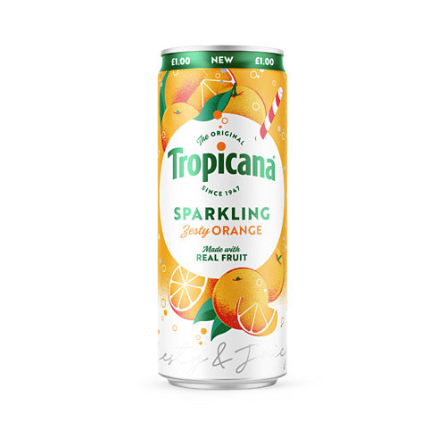 Tropicana The Original Sparkling Zesty Orange (250ml × 12 × 1)