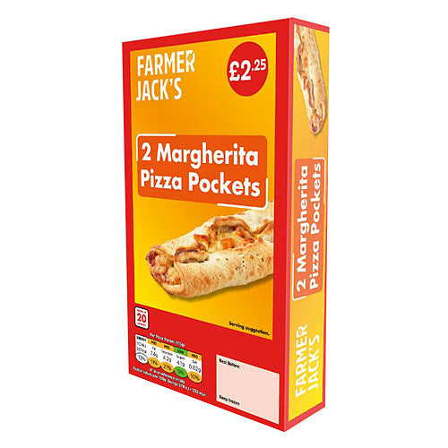 Farmer Jack's argherita Pizza Pockets (240g × 12)