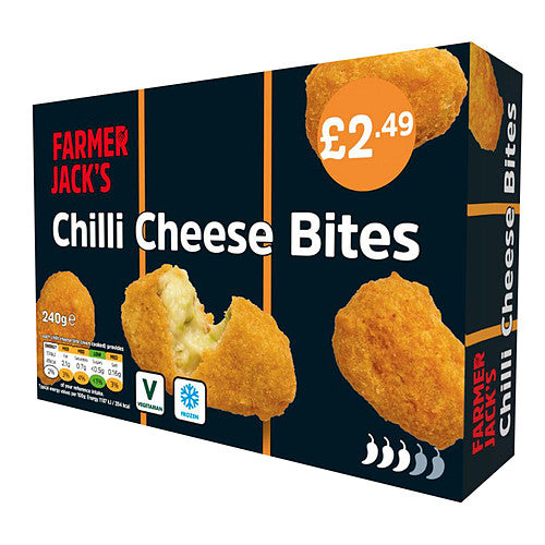 Farmer Jack's Chilli Cheese Bites (240g × 10)