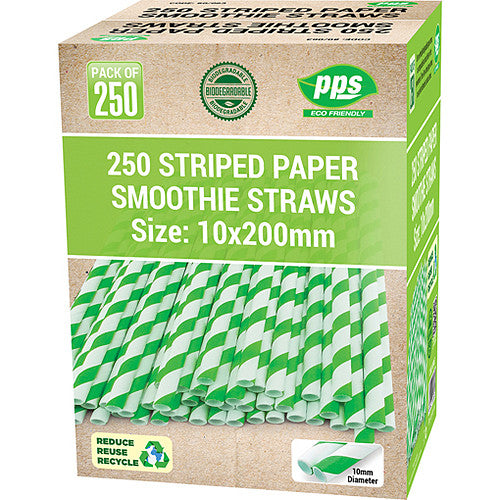 Pps Strpd Smoothie Straws (250s × 12)