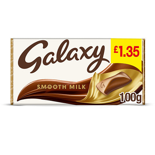 Galaxy Smooth Milk Chocolate Block Bar £1.35 PMP (100g × 24 × 1)