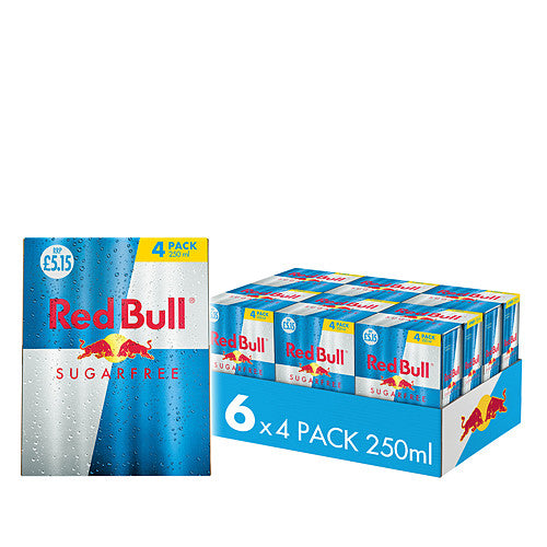 Red Bull Energy Drink Sugar Free  PM 5.15 (250ml × 6 × 1)