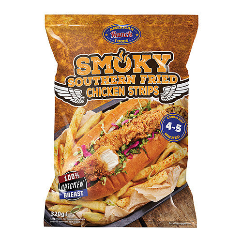 American Ranch Foods Smoky Southern Fried Chicken Strips (320g × 12)