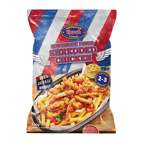 American Ranch Foods Southern Fried Shredded Chicken (400g × 12)