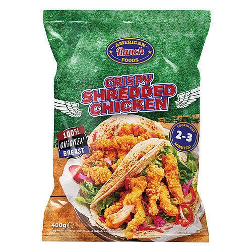 American Ranch Foods Crispy Shredded Chicken (400g × 12)