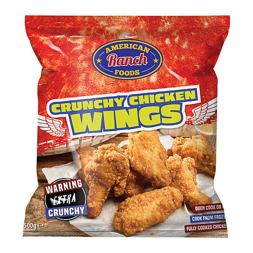 American Ranch Foods Crunchy Chicken Wings (500g × 10)