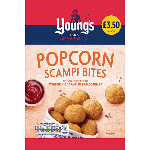 Young's Popcorn Scampi Bites (300g × 12)