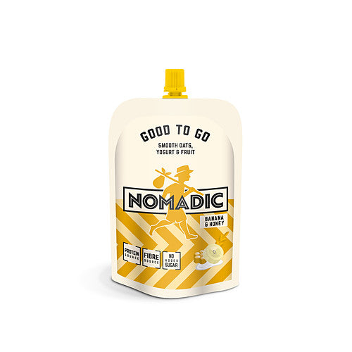 Nomadic Good to Go Smooth Oats, Yogurt & Fruit Banana & Honey (150g × 6 × 1)