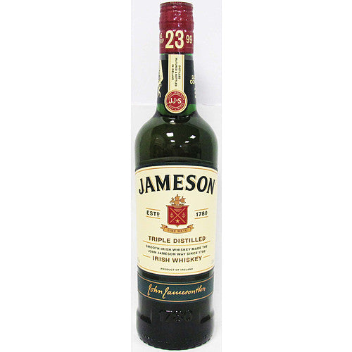 Jameson Irish Whiskey 40% PM £23.99 (70Cl × 1)